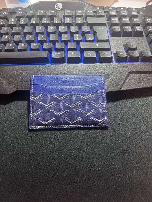 Carteira da goyard azul escura