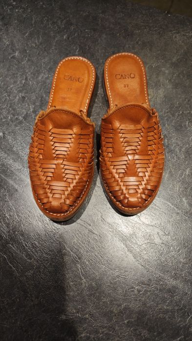 Шкіряні мюлі Cano (Huaraches) преміум, ручна робота, розмір 39