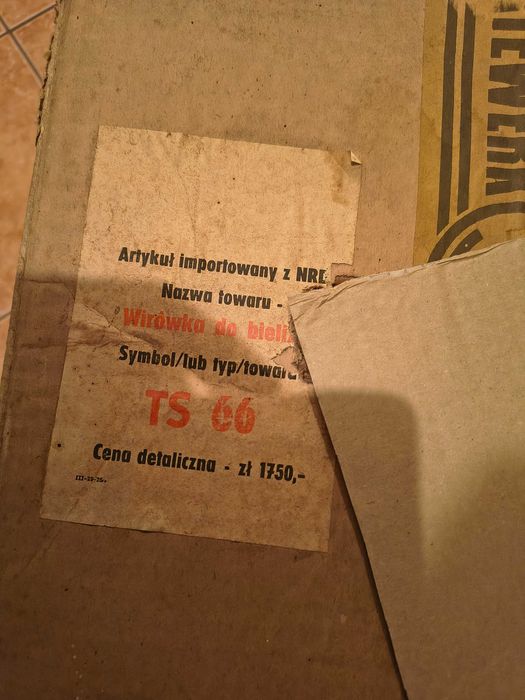 Sprzedam nową wirówkę do bielizny ts 66 niemiecką