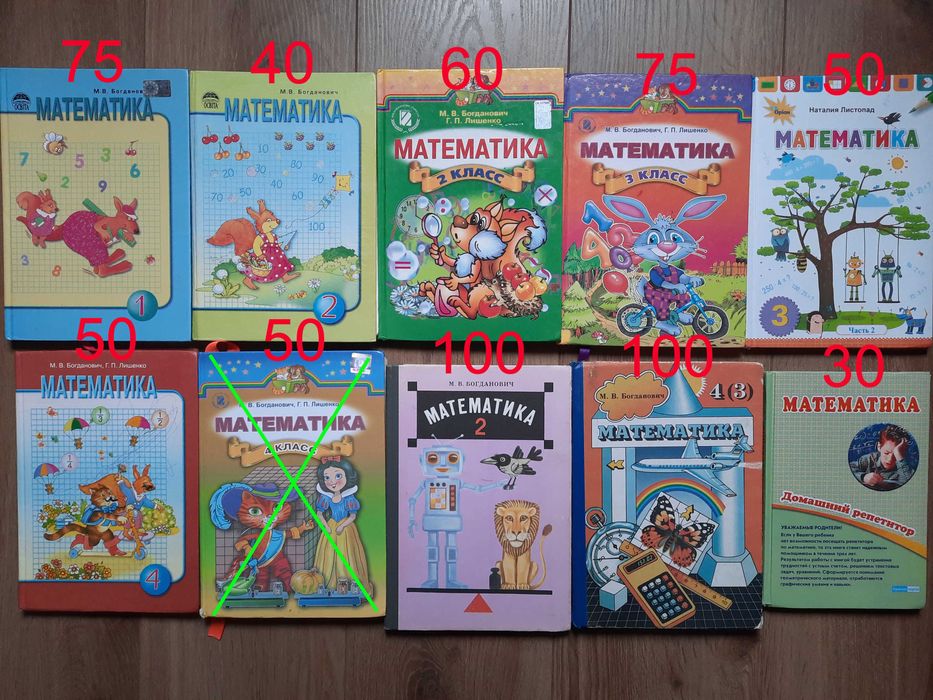 Українська мова Математика Буквар Прописи Гавриш Богданович Цепова