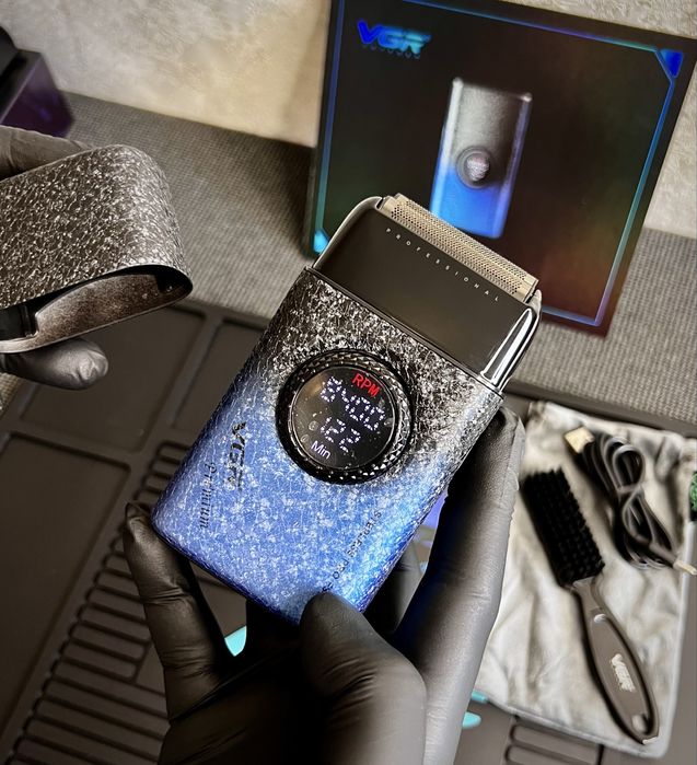 Шейвер VGR Professional 377 Limited — титанова сітка,LED,на подарунок