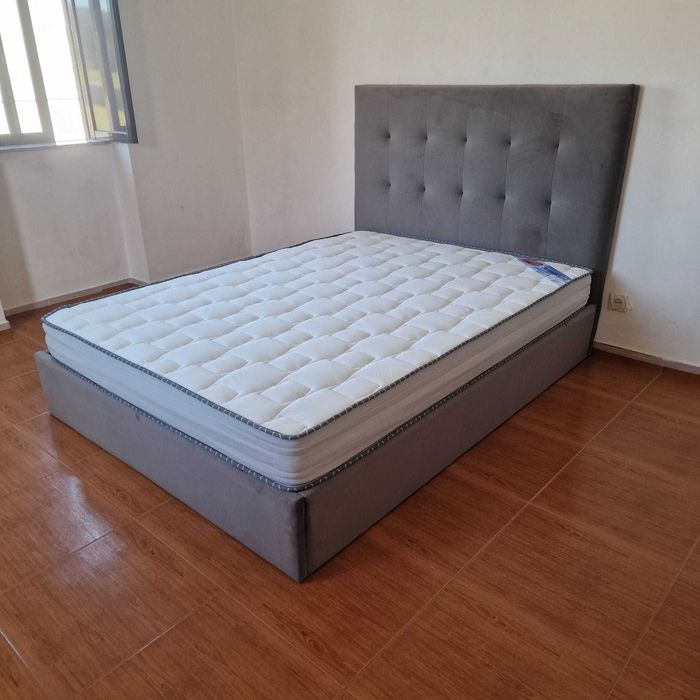 Camas de Casal Estofadas de Luxo 199€ Disp. em Várias Cores! 190x140m!