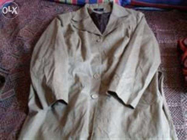 Gabardine senhora efeito enrugado como nova