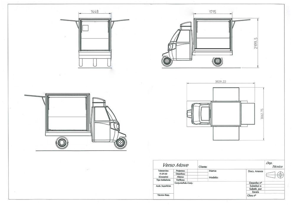 Ape Piaggio 400 Food Truck