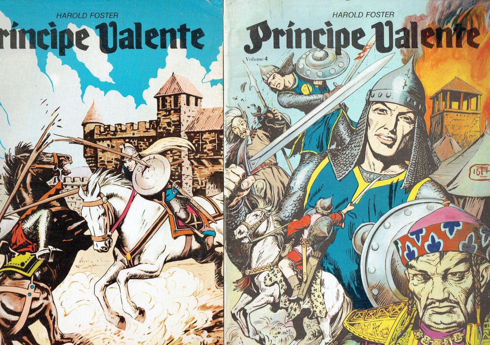 17436  Príncipe Valente - 4 Volumes Harold Foster   Agencia Portuguesa de Revistas