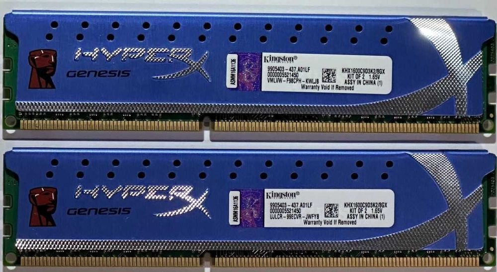 Оперативна пам'ять 8 Гб DDR3 (2x 4 Gb) 1600 HyperX Genesis