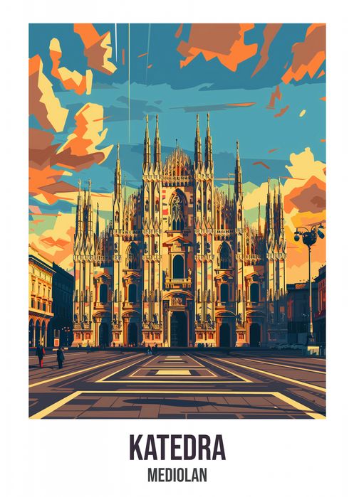 Plakat 64x90cm Katedra