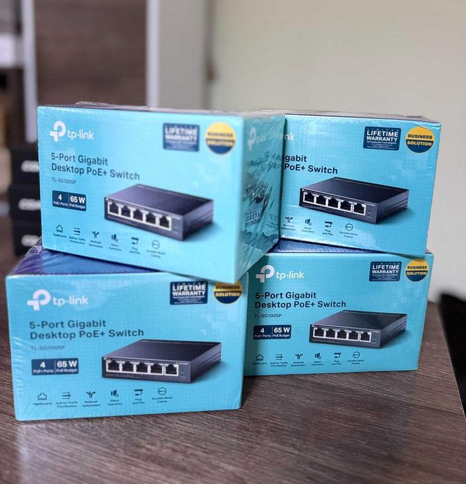 Продам PoE комутатор TP-Link TL-SG1005P