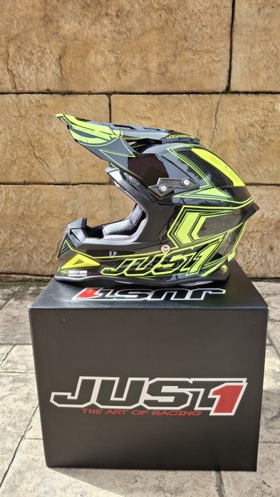 Карбоновий шолом JUST1 J12 шлем Airoh Fox Leatt Kovi Geon KX RMZ ATV