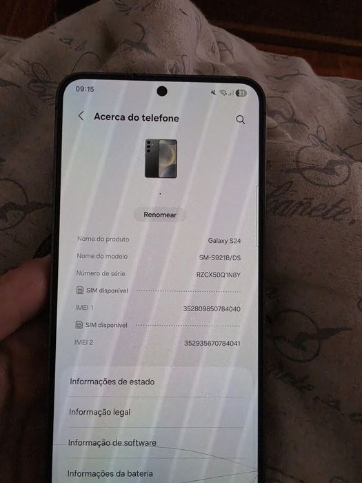 Samsung S24 Cinzento