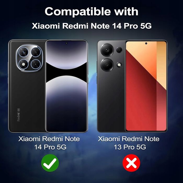 szkło hartowane kokio do xiaomi redmi note 14 pro 5g + obiektyw 2szt.