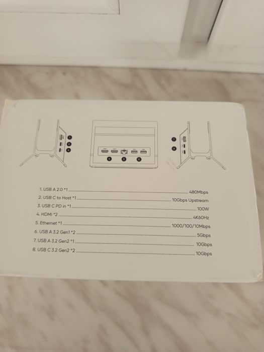 Stacja Dokująca USB-C 10 w 1 PULWTOP BD216C – Dual 4K, 100W PD, Nowa!