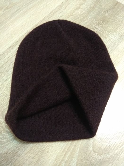 Reserved Ciemny Burgund Czapka Unisex