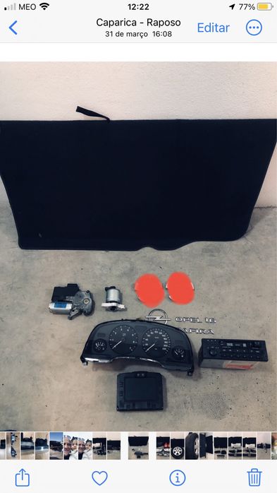 Peças Opel zafira / 2002