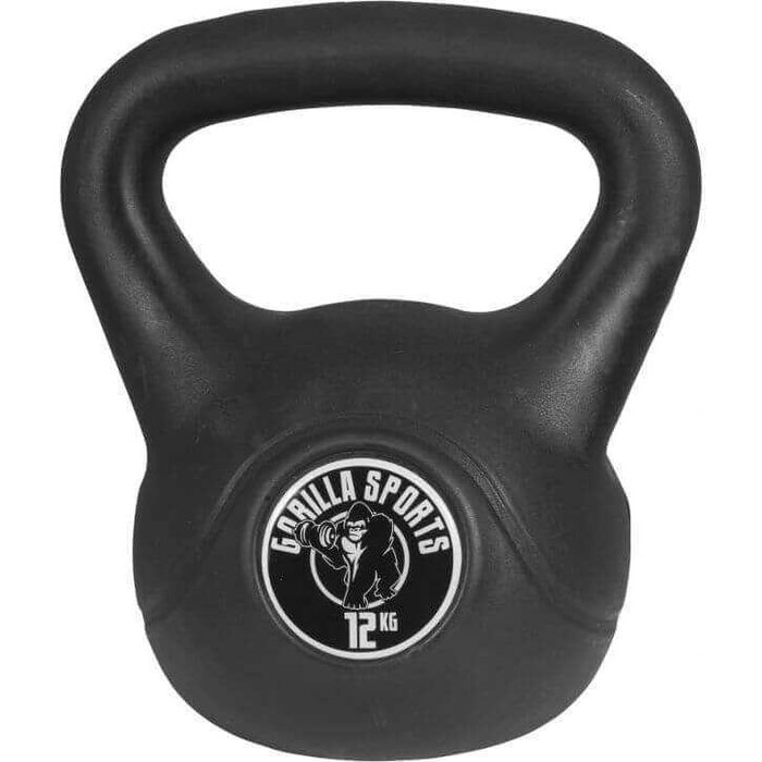 Kettlebell winylowy 12 kg czarny