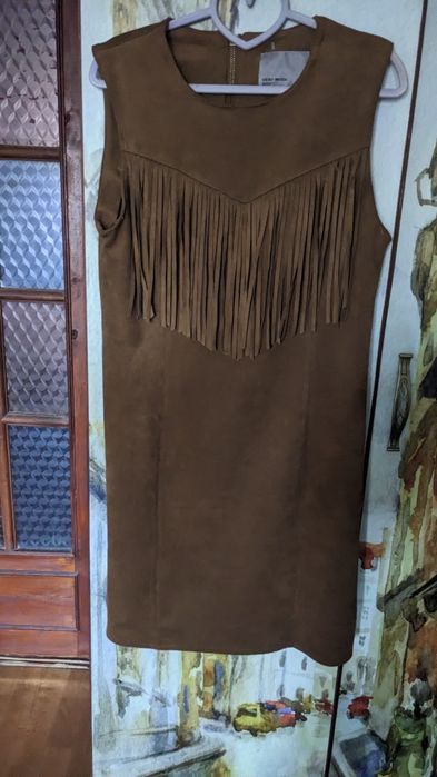 Платье Vero Moda XL замша бахрома