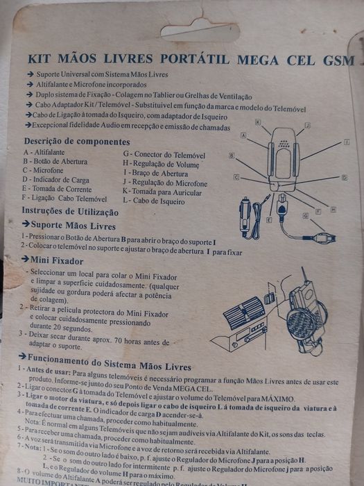 Kit mãos livres novo