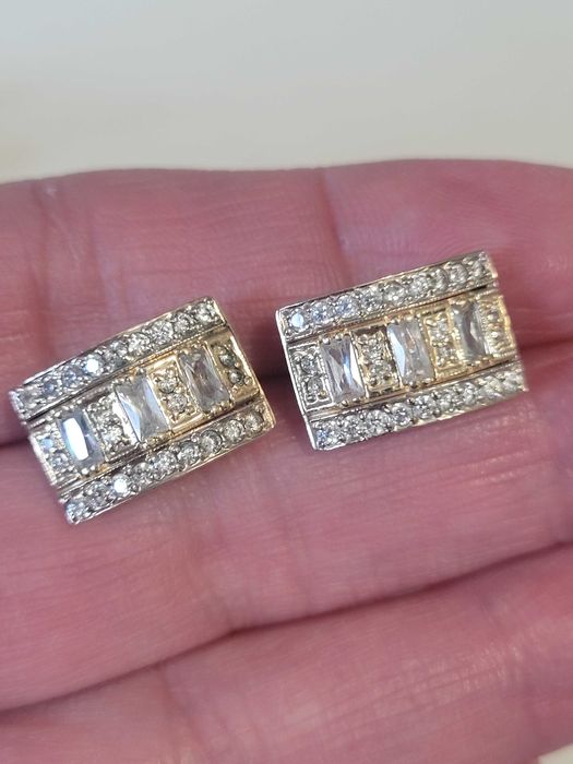 Zlote przepiekne kolczyki 585.