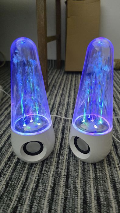 BLUETOOTH/3.5mm USB Колонки зі світломузикою та фонтанами всередині