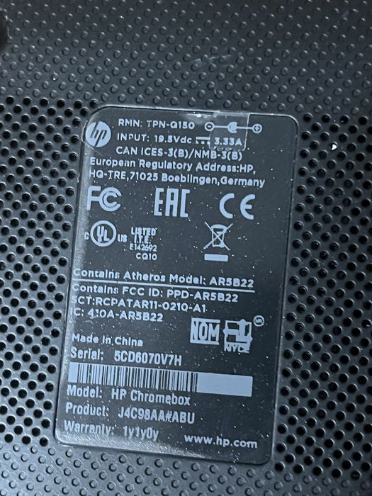 Odblokowany Hp chromebox i7 4600U