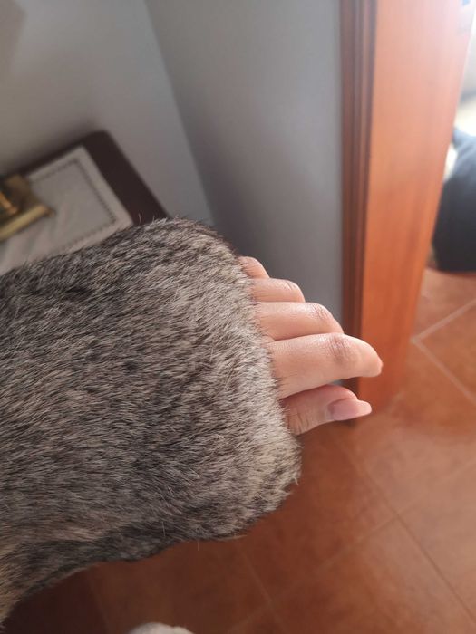 Casaco de senhora em pêlo de coelho