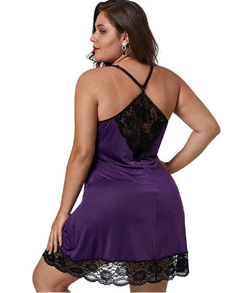 Гарний пеньюар з мереживом великий розмір S-9XL