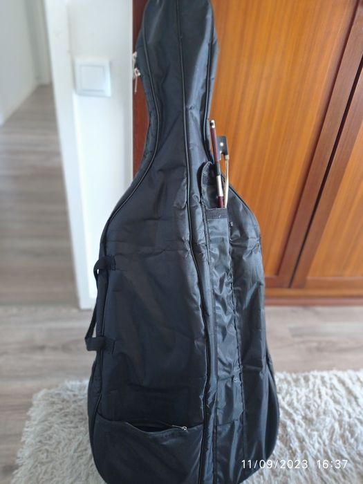 Violoncelo 3/4 + arco + saco de transporte