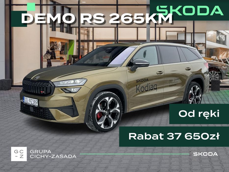 Skoda Kodiaq DEMO RS 2.0 TSI 265KM 7 osób Hak Nawigacja Podgrzewana szyba ACC