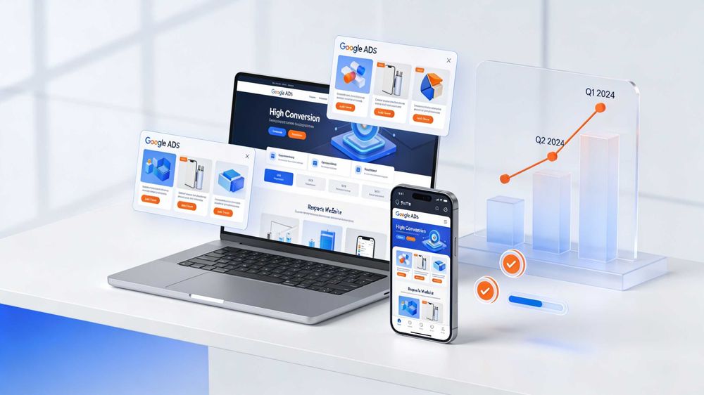 Gestão Google ads e criação de websites mobile first