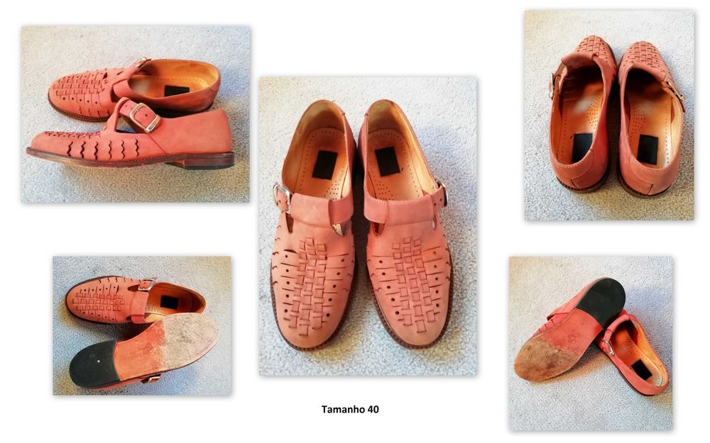 Sandálias ou sapatos abertos homem em pele - Nº 39 (preto) e Nº40