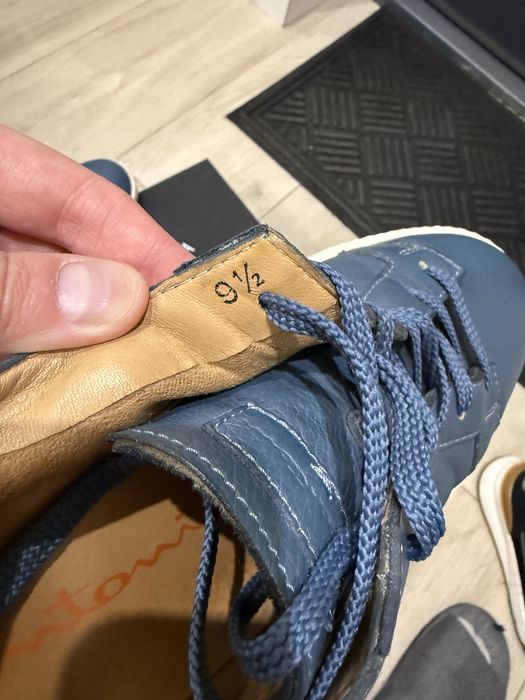 Кожаные кеды Santoni