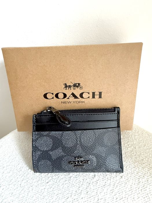 Coach Porta Cartões Cinza