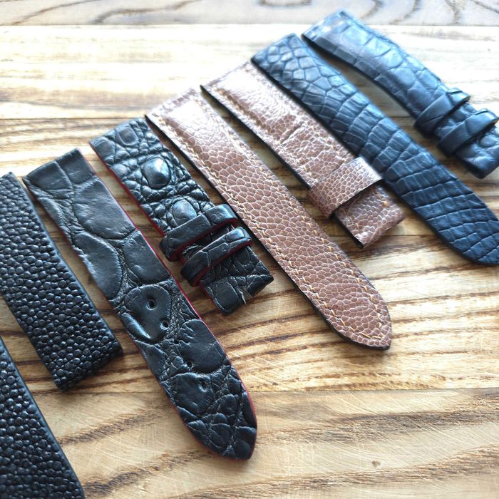 Ремешок для часов крокодиловая 22мм: шкіра крокодила, пітона, варана