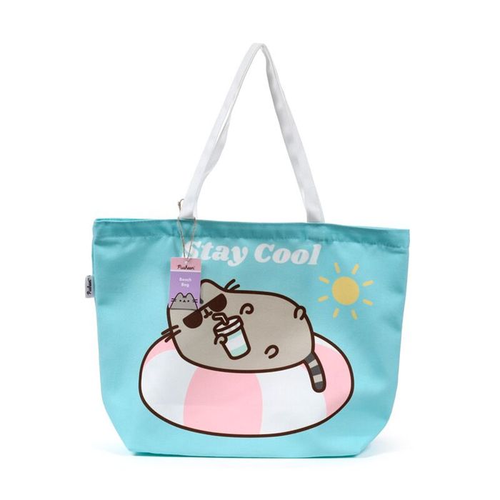 Torba plażowa Pusheen niebieska 35x47 cm Stay Cool