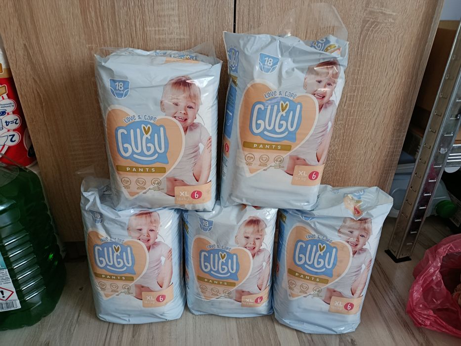 Gugu Love & Care Pants XL 6 pieluchomajtki komplet zestaw