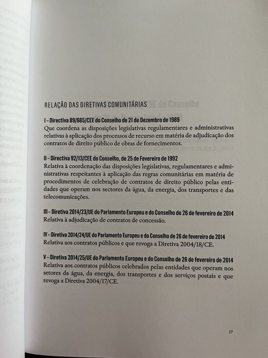 Directivas de Contratação Pública - Legislação Administrativa