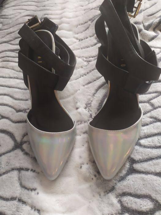 Holograficzne szpilki buty mohito. Rozmiar 38