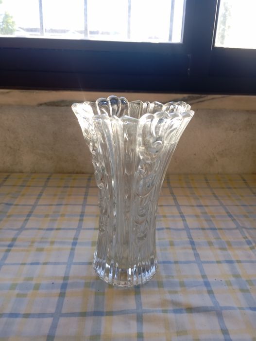Jarra em Cristal Trabalhado Vintage