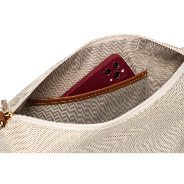 duża torba damska wykonana ze skóry naturalnej i włókna