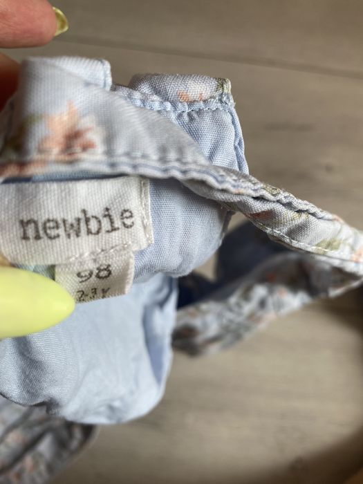 Ogrodniczki Newbie błękitne 98cm