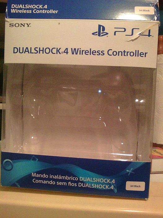 caixa dualshock 4 wireless controller jet black