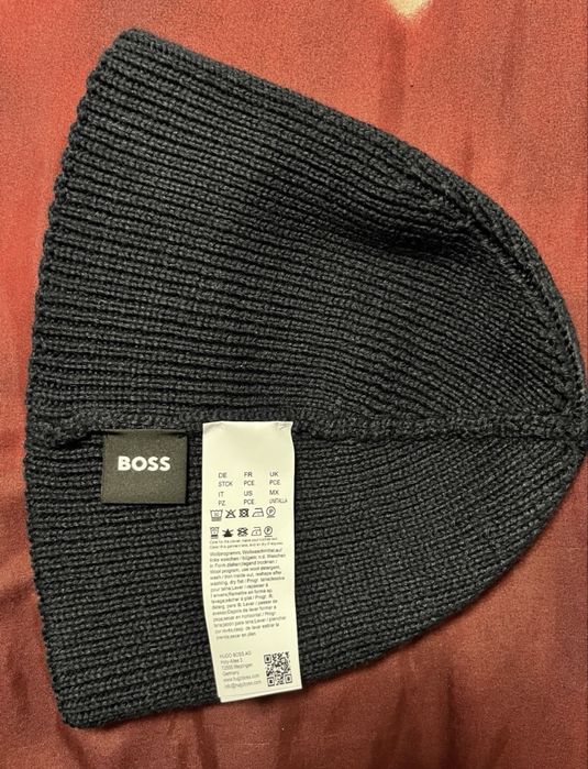 Oryginalna czapka zimowa BOSS