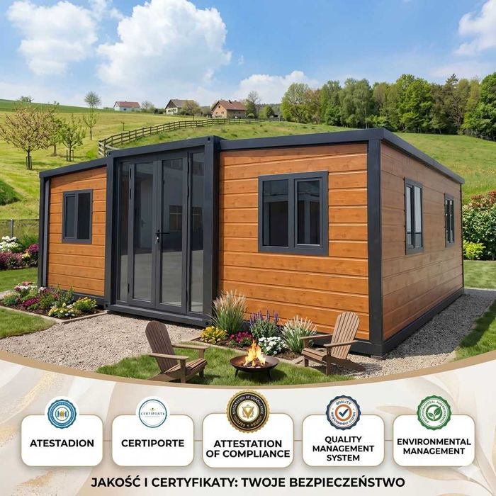 Domek Letniskowy na działkę, domek gościnny, biuro mobilne, socjalne - FoldHouse 20 Comfort