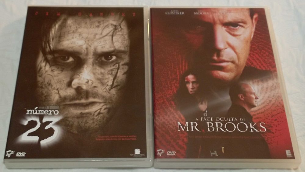 2 DVDs: Number 23 and Mr. Brooks