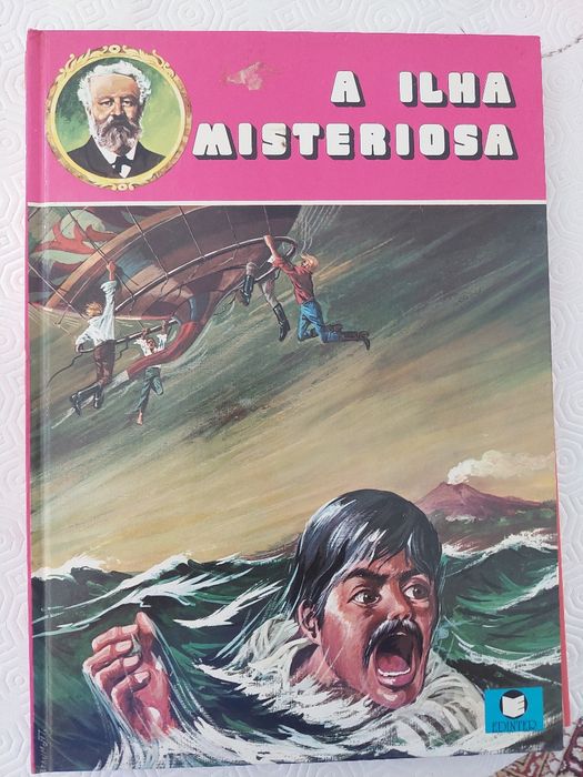 Livro antigo"A Ilha Mesteriosa"