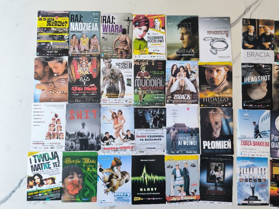 Ulotki filmowe , kina studyjna , stare ulotki z kina