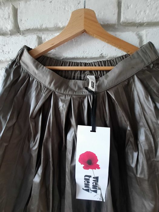 Spódnica ekoskóra oliwka- Wendy Trendy