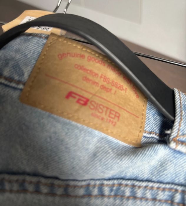 Spódniczka jeansowa z paskiem M