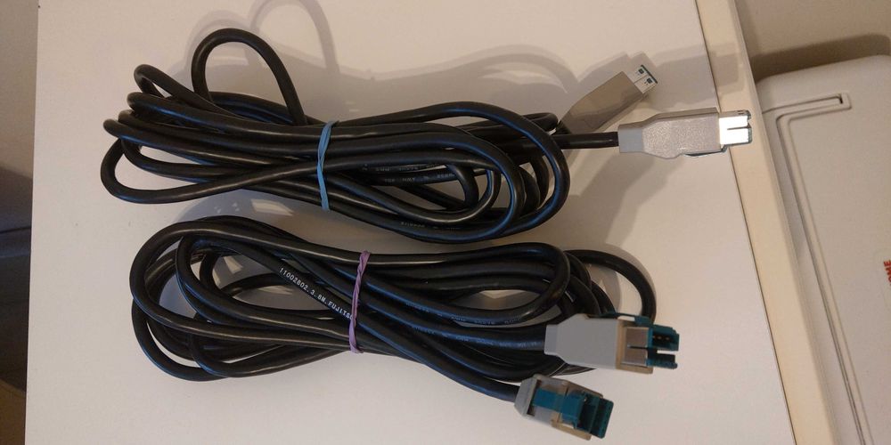 Kabel Powered USB 12V PUSB 3.8m dla drukarki terminali POS PoweredUSB