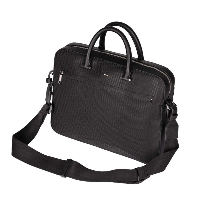 HUGO BOSS skórzana torba na laptop doc case